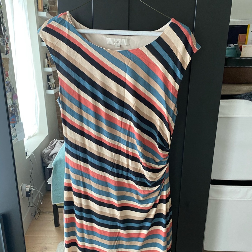 LOFT Striped Dress